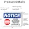 Signmission Door Blocked Not An Entrance Sign, Vinyl Decal, 7in W x 5in L, 2PK OS-2PACK-NS-D-57-L-11469 - alternate 2